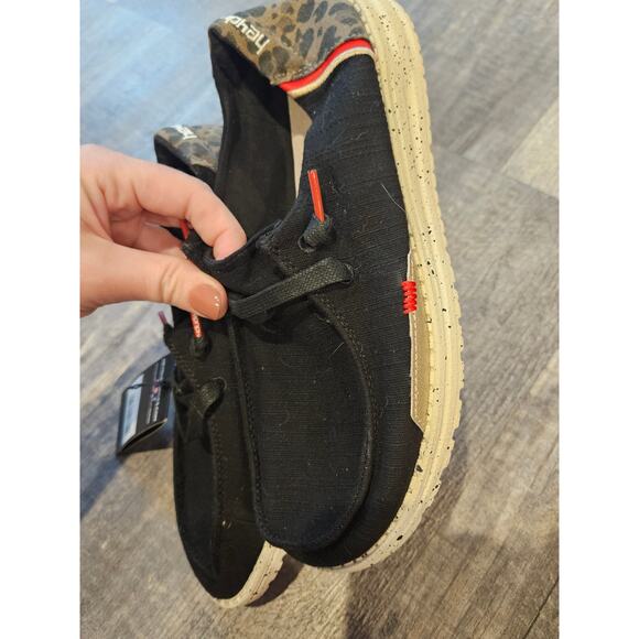 Hey dudes Wendy jungle black leopard print slip on womens sz 8 new - Picture 8 of 8